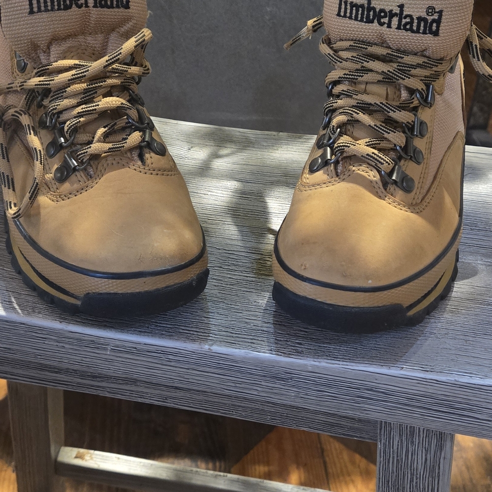 Timberland Tan Lace-Up Boots